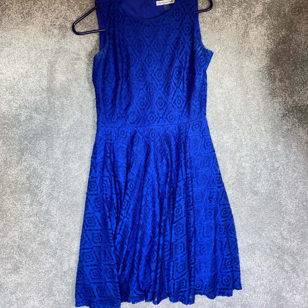 Down to the knee dark blue tank top dress!